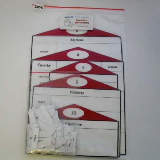 Domečky - slovní druhy