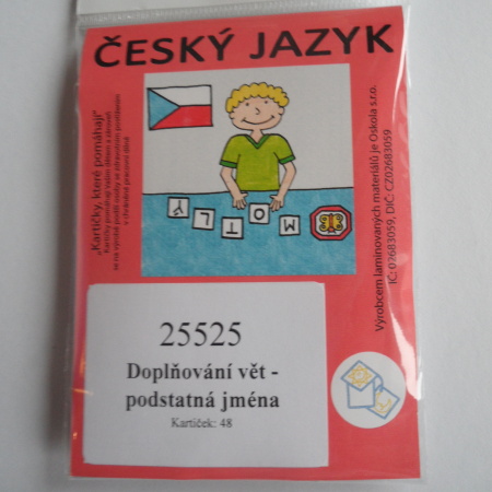 Doplňování vět - podstatná jména