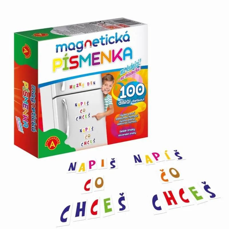 Magnetická písmenka - na lednici 
