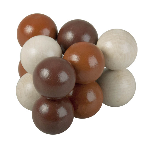 Hlavolam hnědopřírodní kuličky