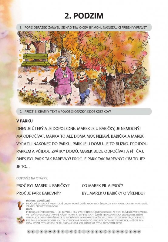 Čítanka – velká tiskací písmena