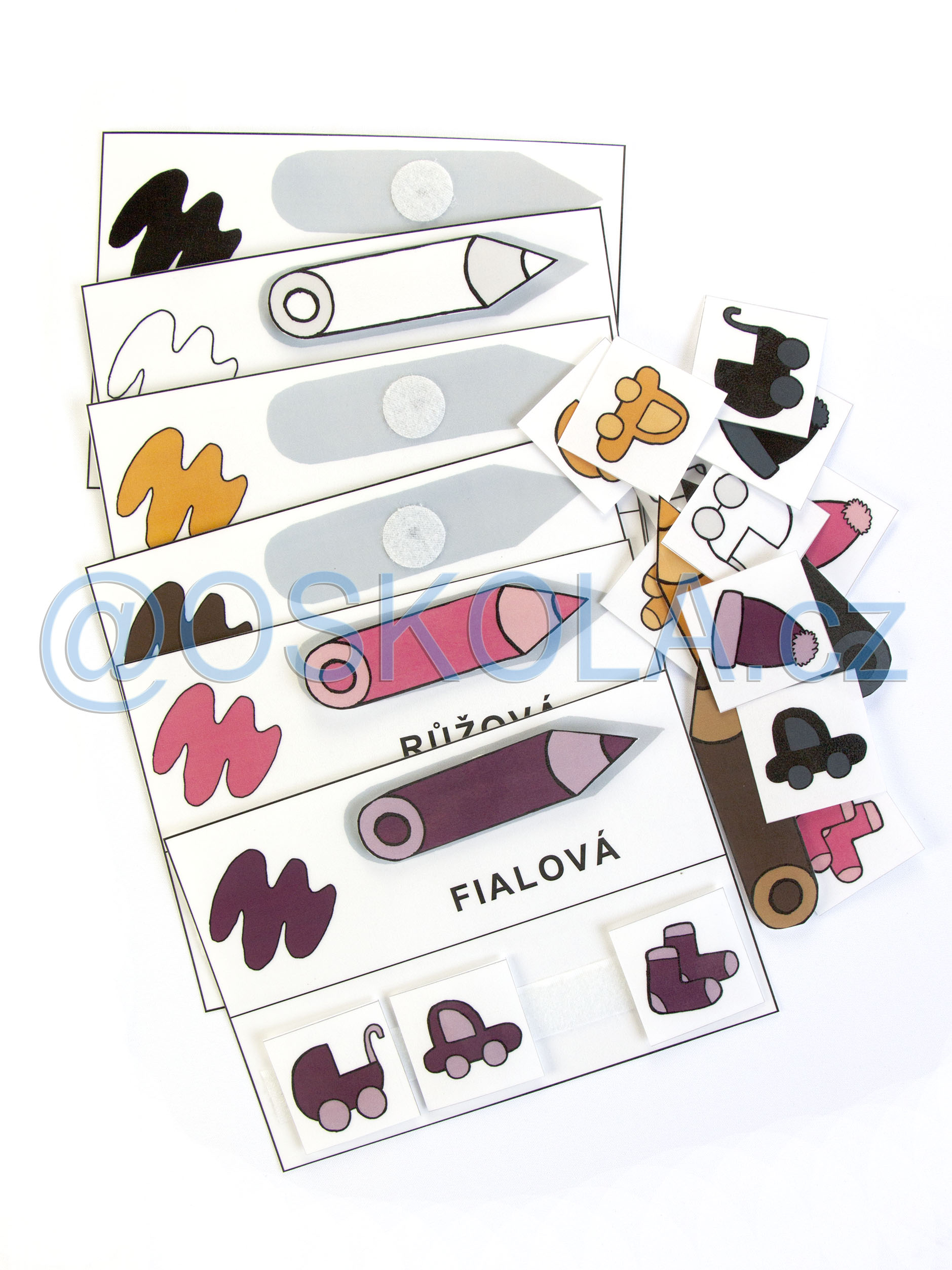 Pokročilé barvy - Strukturované karty