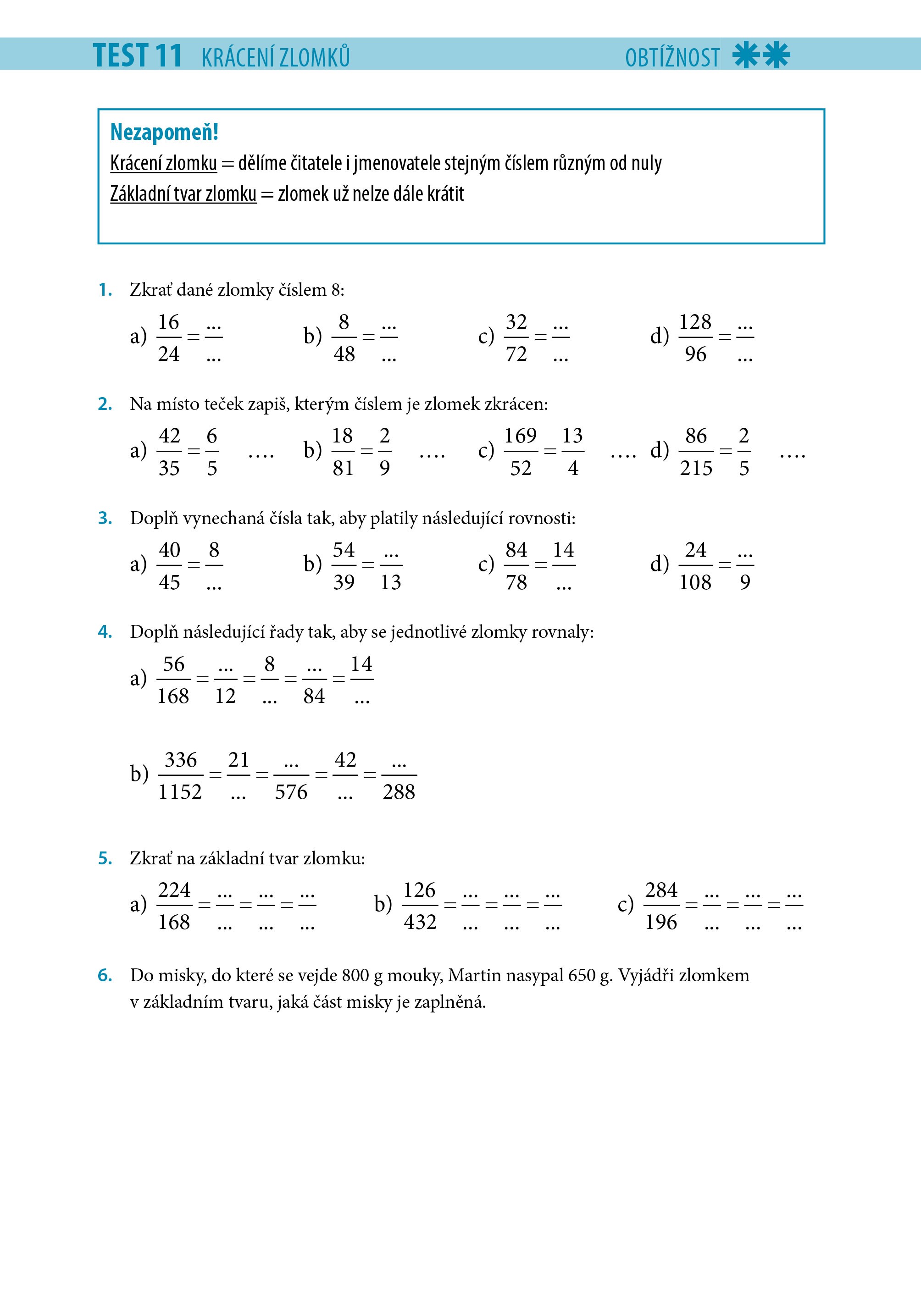 Desetiminutovky - Zlomky