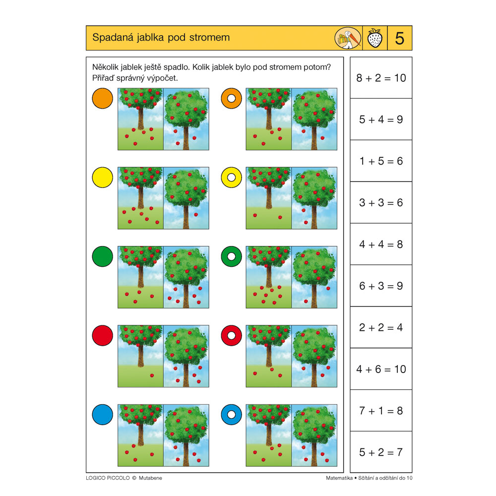 Matematika – Sčítání a odčítání do 10, část 1
