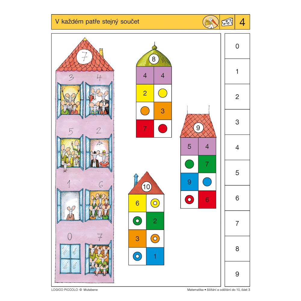 Matematika – Sčítání a odčítání do 10, část 3
