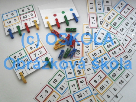 Násobení a dělení s kolíčky 2