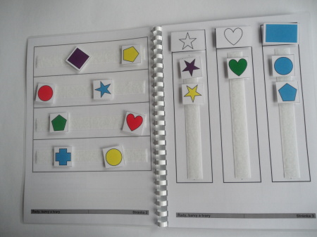 Řady, barvy a tvary