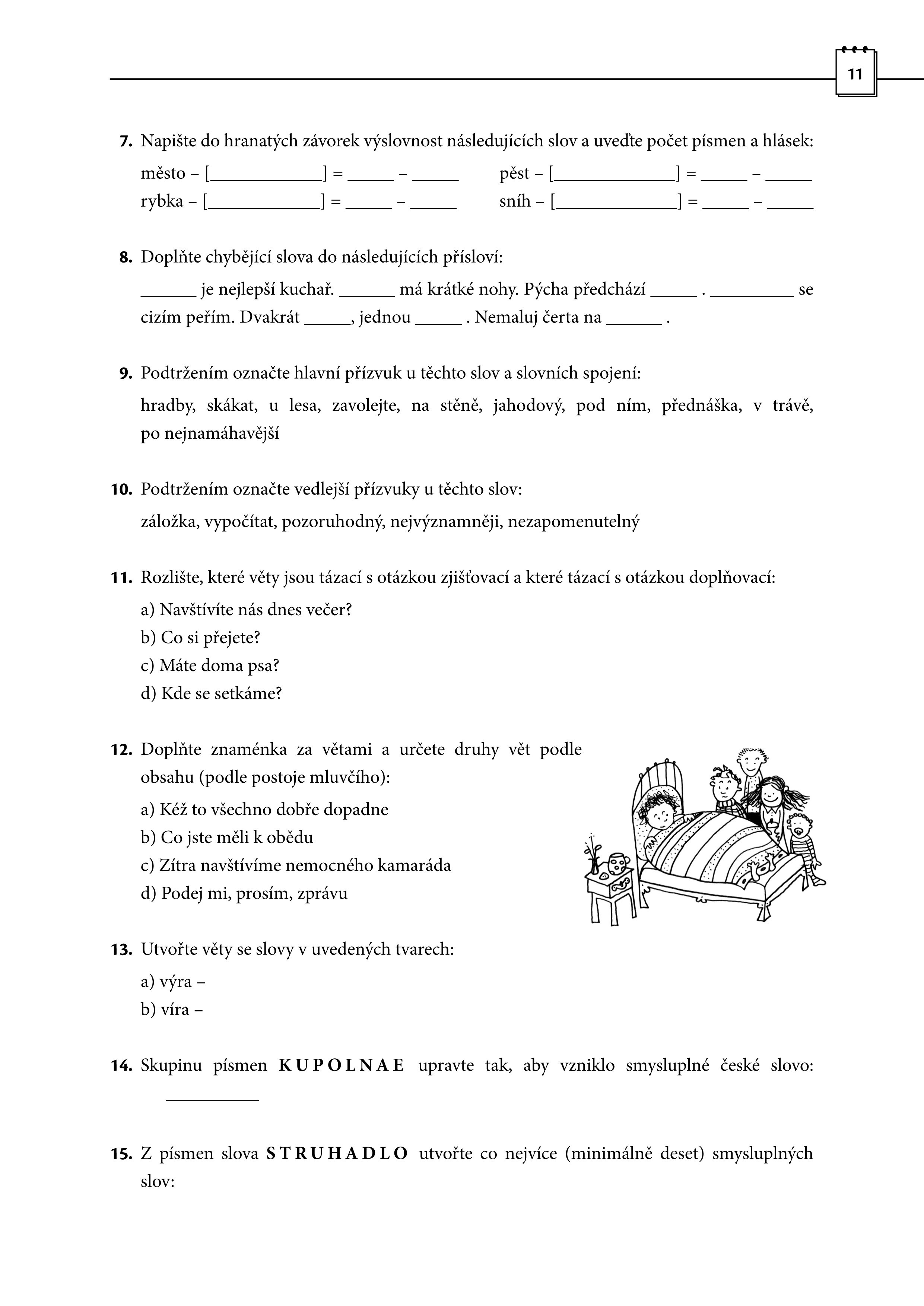 Diktáty a testy pro 6. třídu