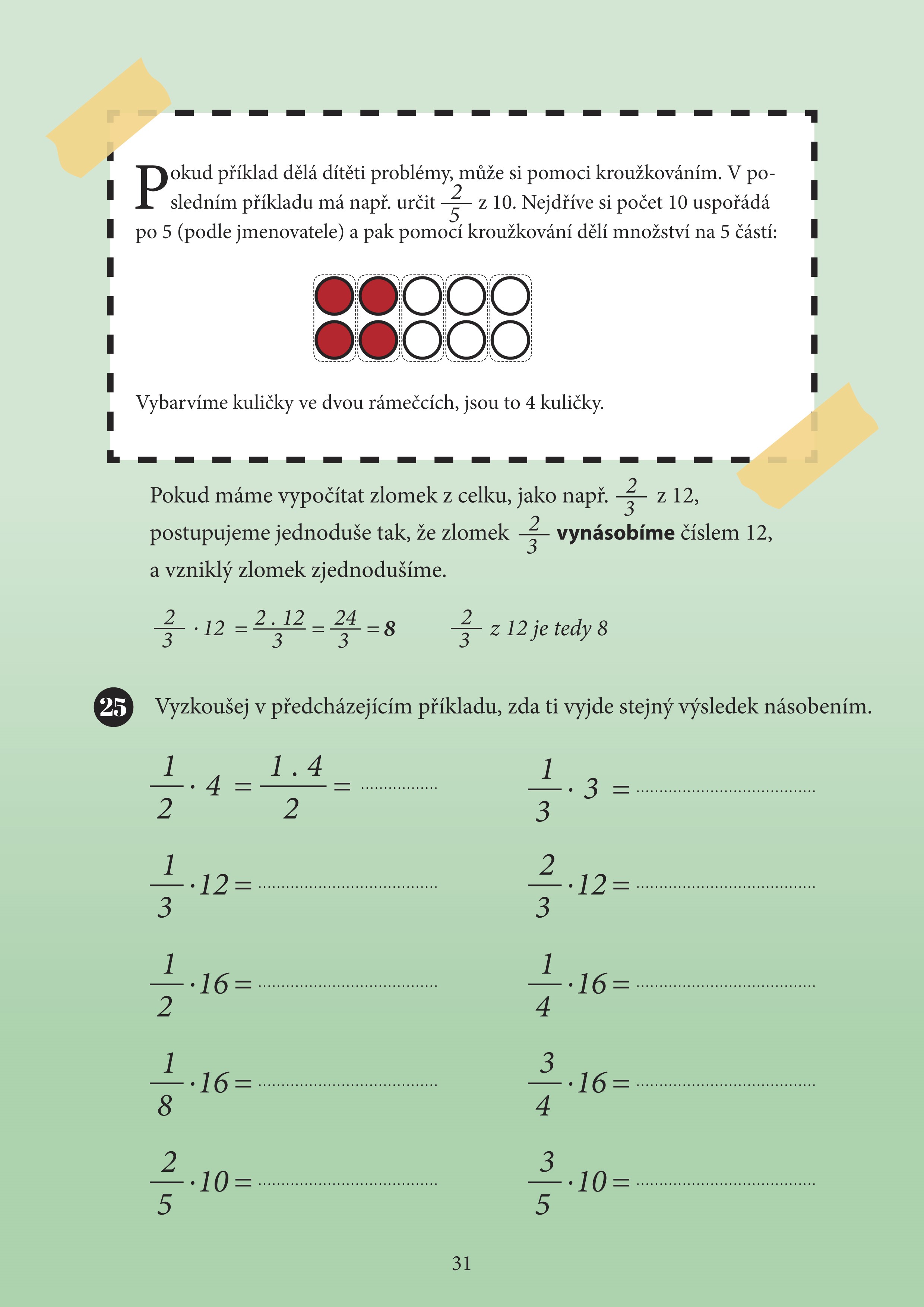 Mami, tati, já těm zlomkům nerozumím - 2. stupeň ZŠ