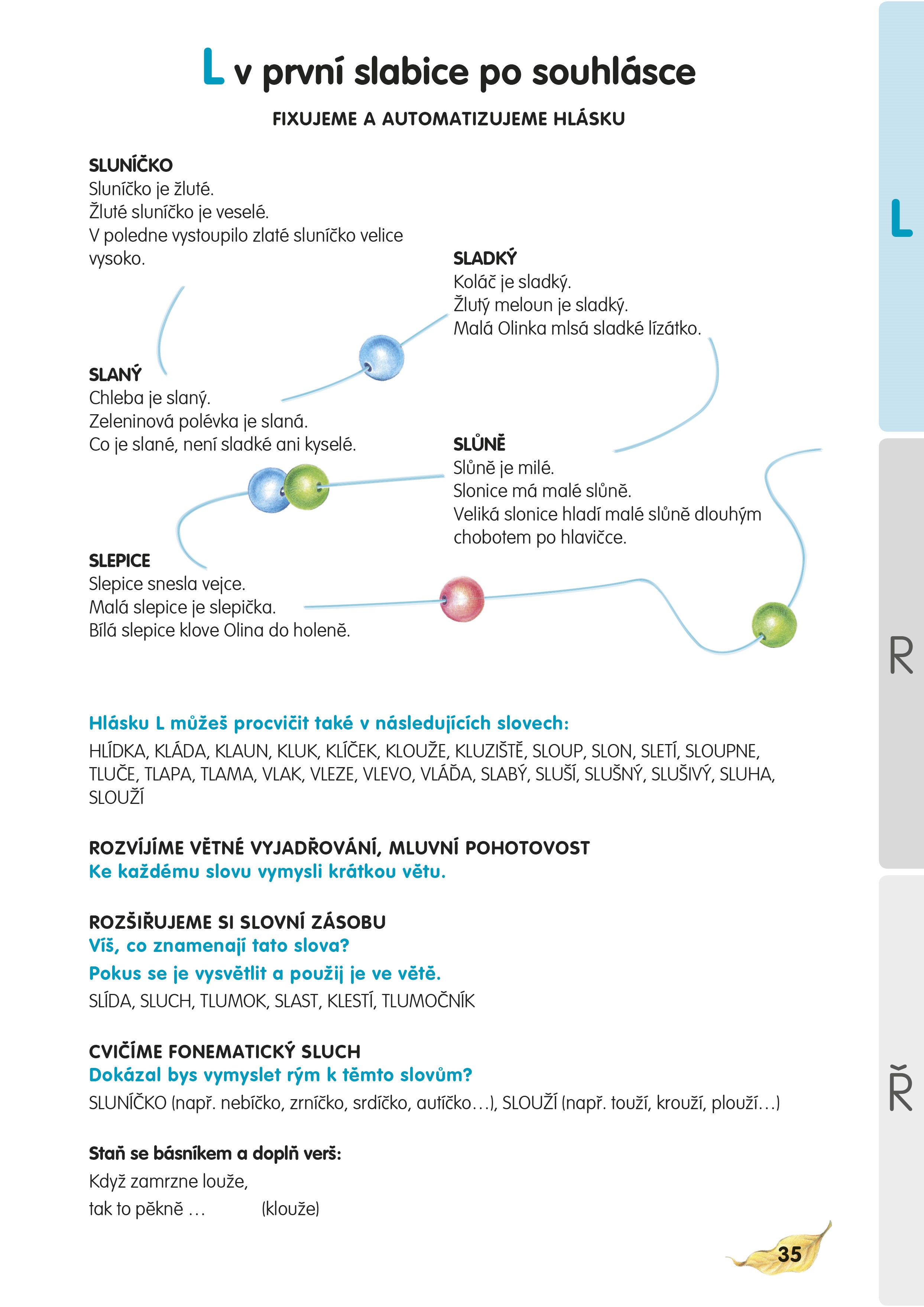 L, R, Ř je brnkačka