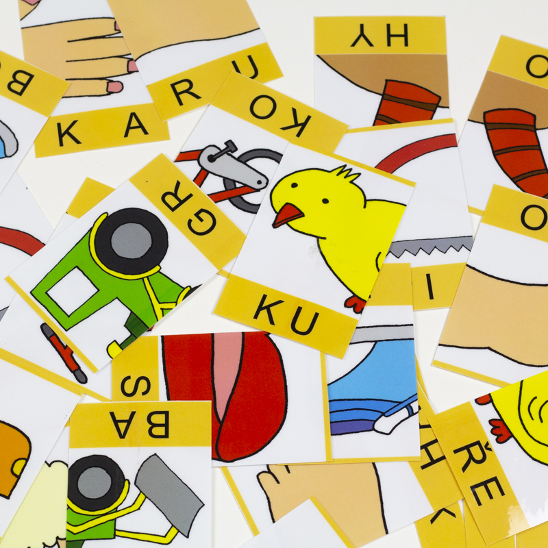 Skládačky se slovy - Dvě slabiky