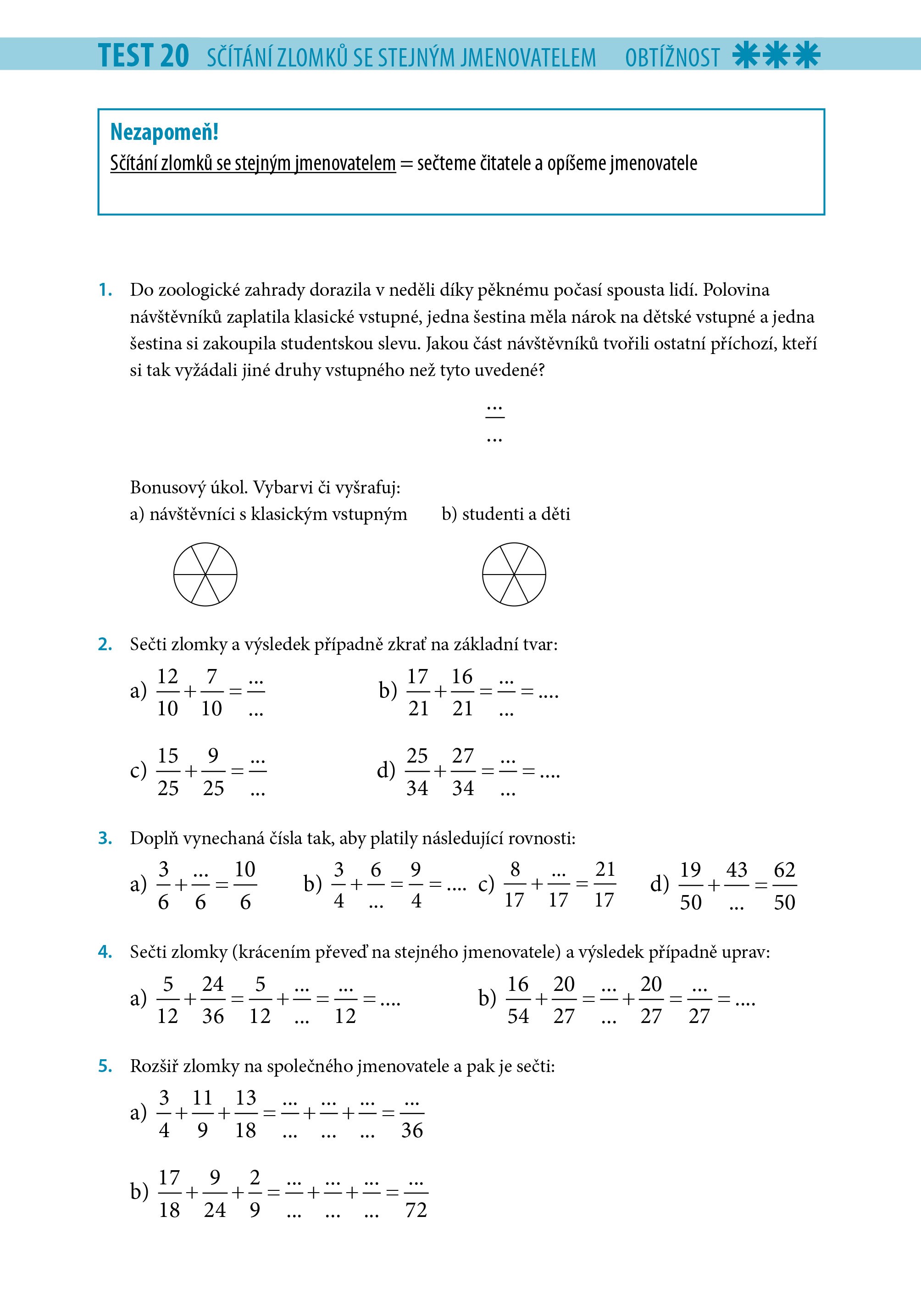 Desetiminutovky - Zlomky
