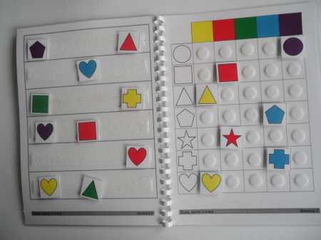 Řady, barvy a tvary