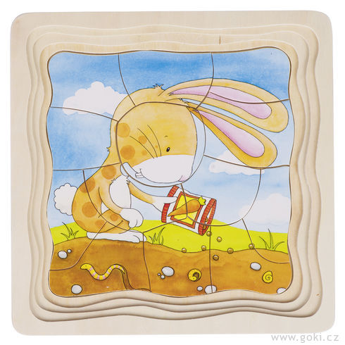 Zeleninový záhonek – vývojové puzzle, 53 díly