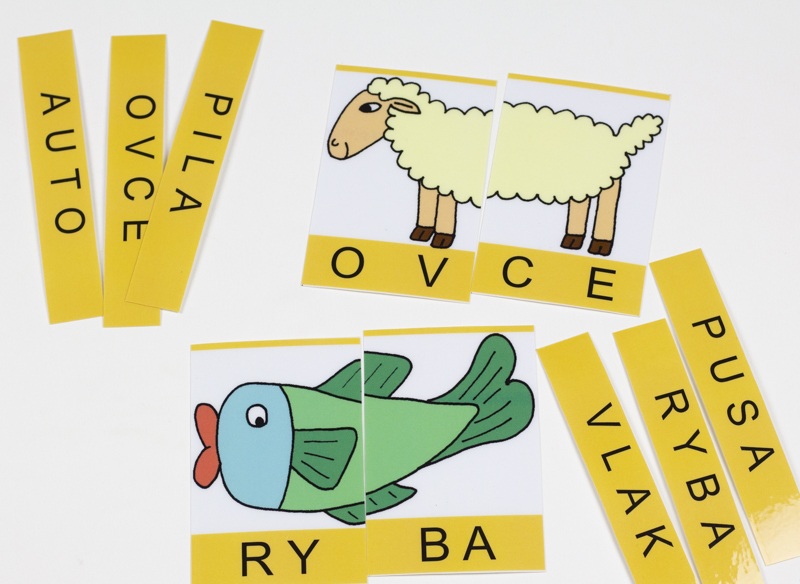Skládačky se slovy - Dvě slabiky