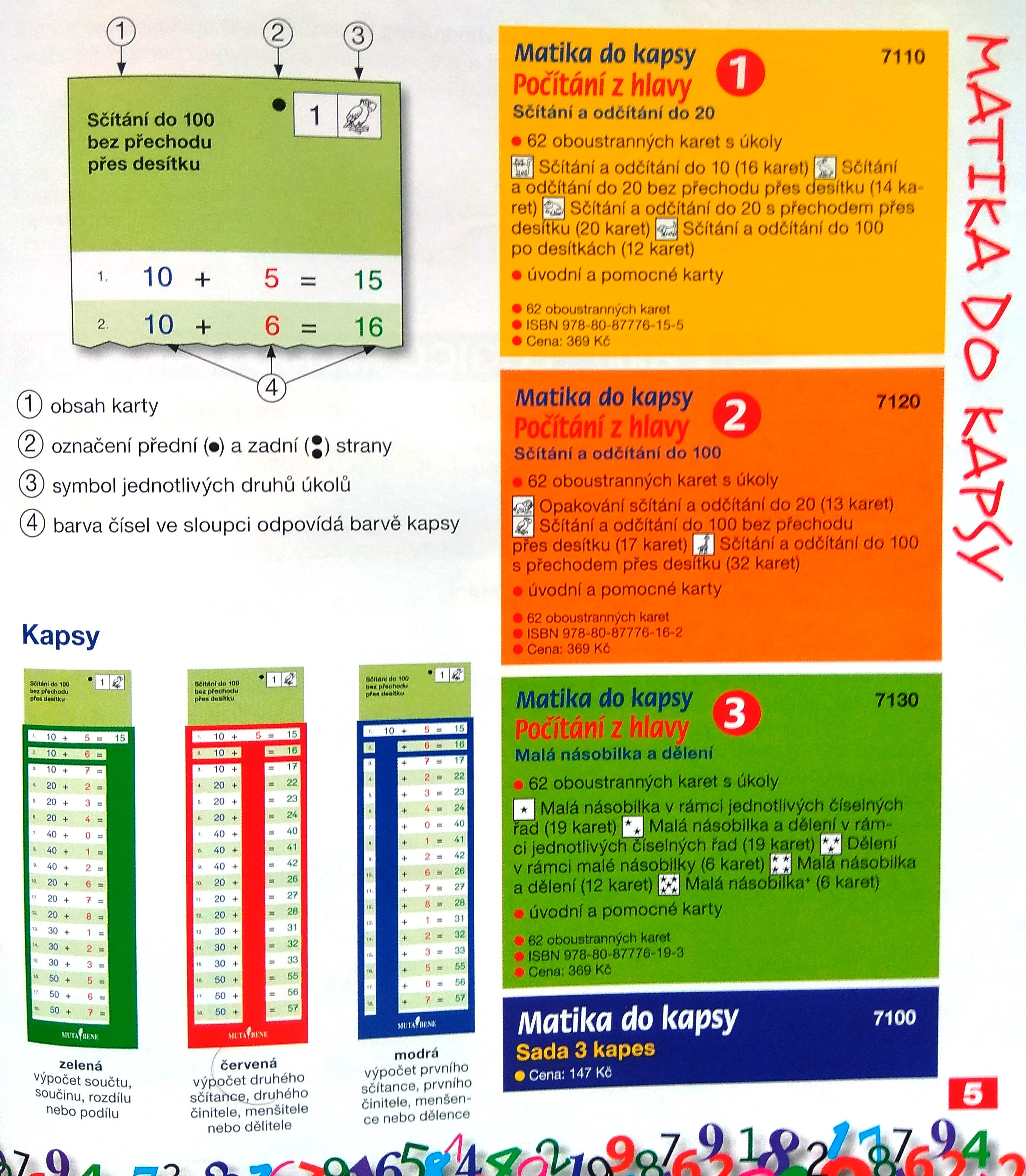 Matika do kapsy - Počítání z hlavy 2 - Sčítání a odčítání do 100