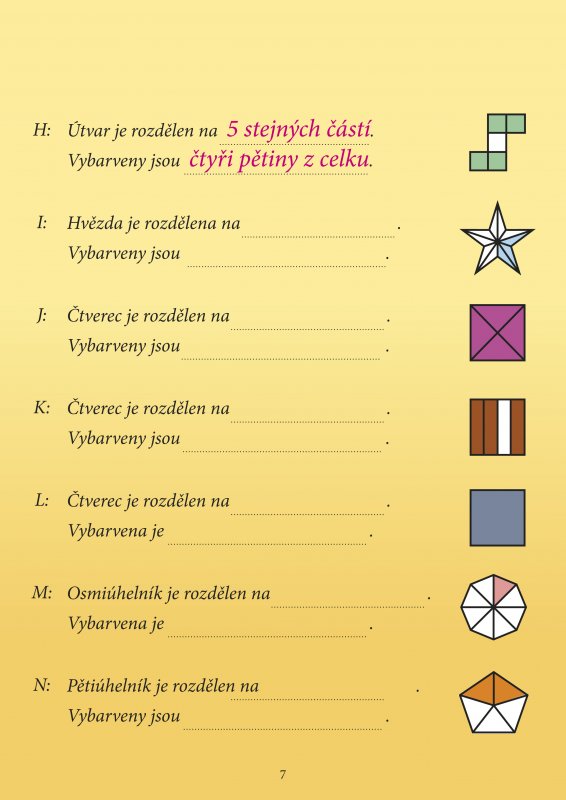 Mami, tati, já těm zlomkům nerozumím - 1 stupeň ZŠ