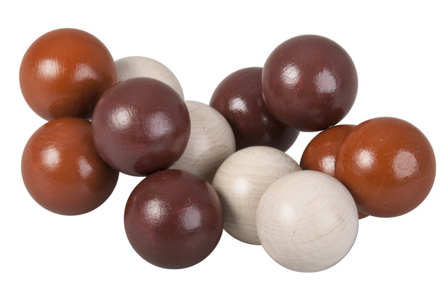 Hlavolam hnědopřírodní kuličky